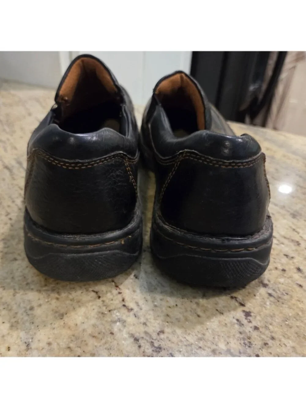 Born Shoes Mens Size 10.5 44.5 M/W BROWN Leather Slip On Casual Loafers M3663